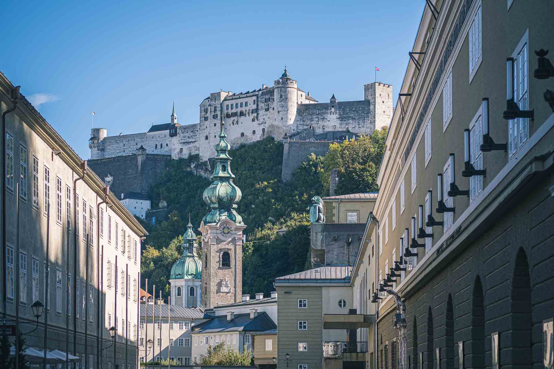 Salzburg hofstallgasse hohensalzburg fortress